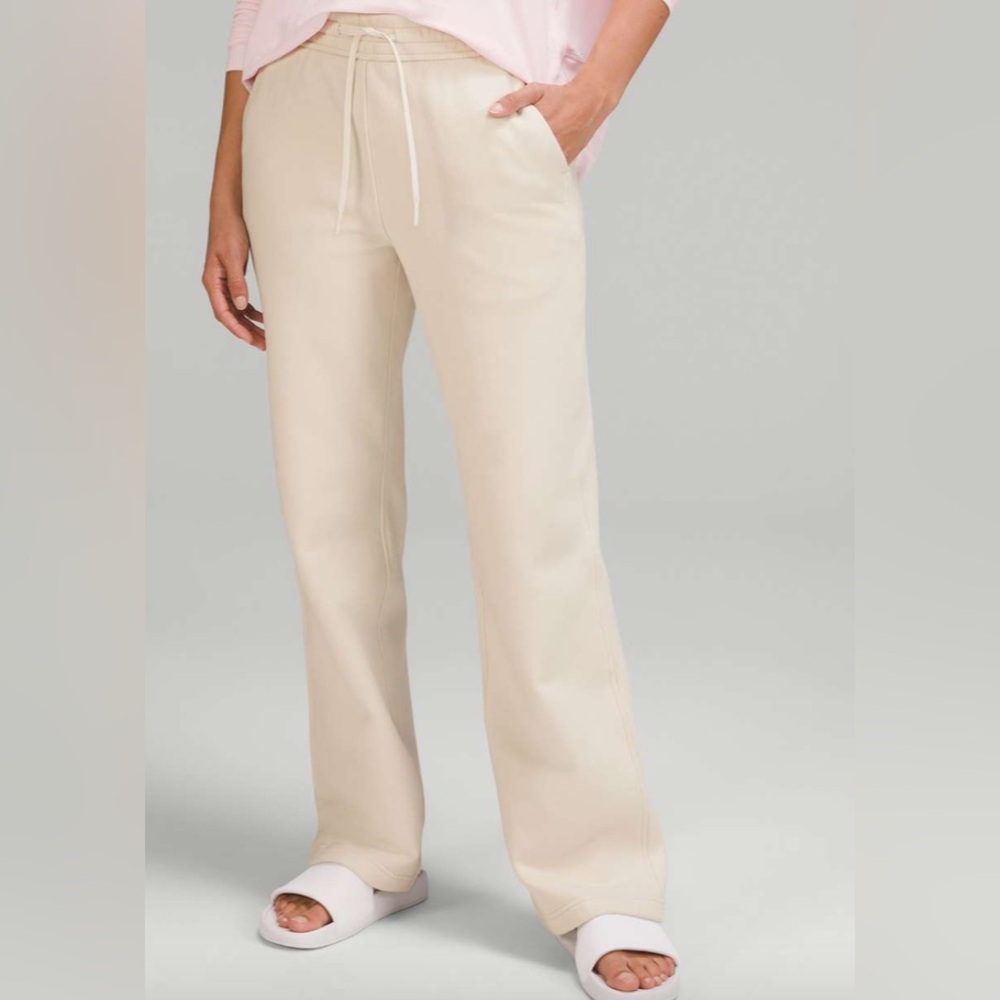 Lululemon loungeful straight leg pant ivory 8